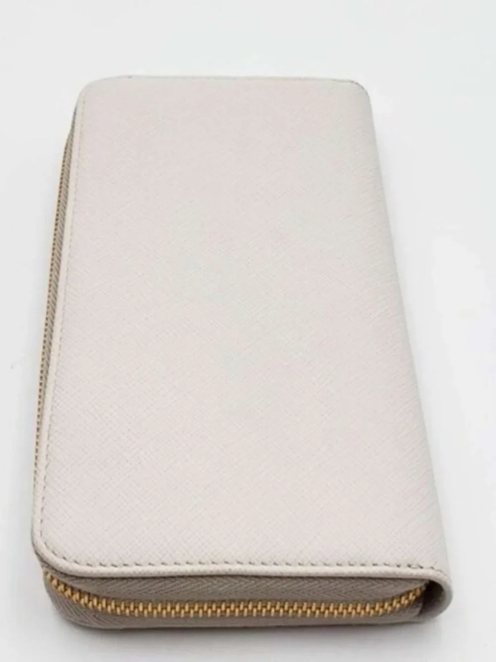 Authentic Prada Saffiano Fiocco Bow Zip-Around Wallet